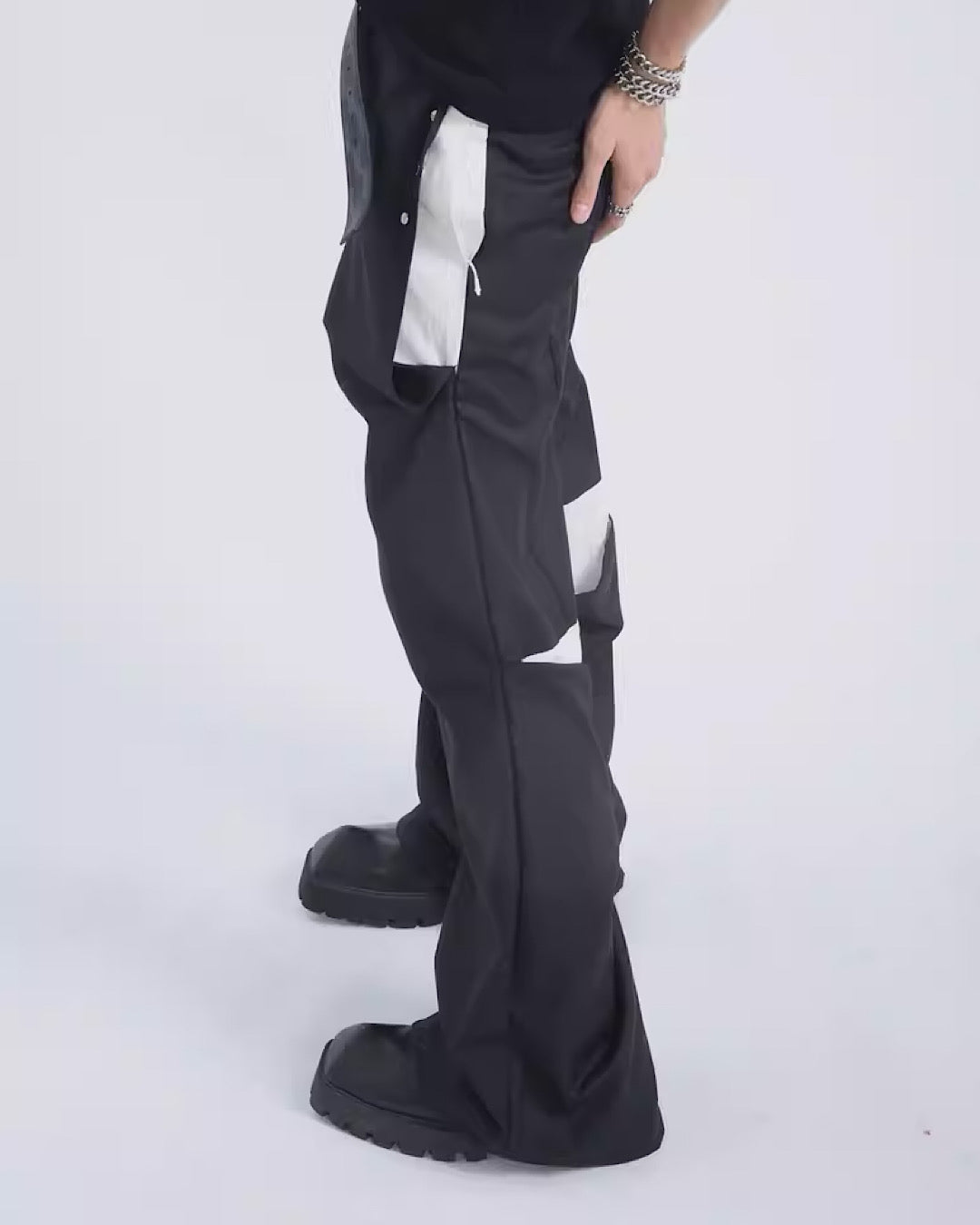 【PLAN1ONE】Double length design inner plus pants  PL0028