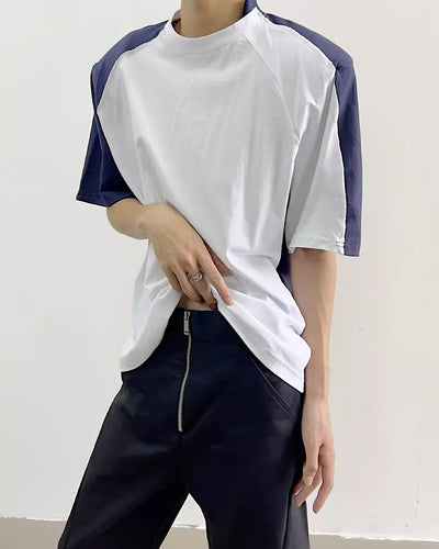 【Yghome】Double type bicolor rooming T-shirt YH0010