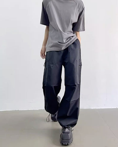 【Yghome】Natural Straight Silhouette Simple Cargo Pants  YH0011