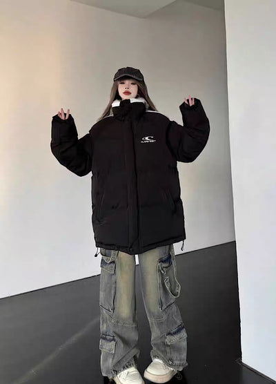 [W3] 3D silhouette over wide down style outerwear WO0038