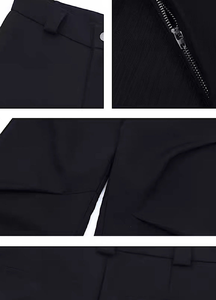 [ACRARDIC] 3D silhouette design straight beautiful slacks pants AI0001