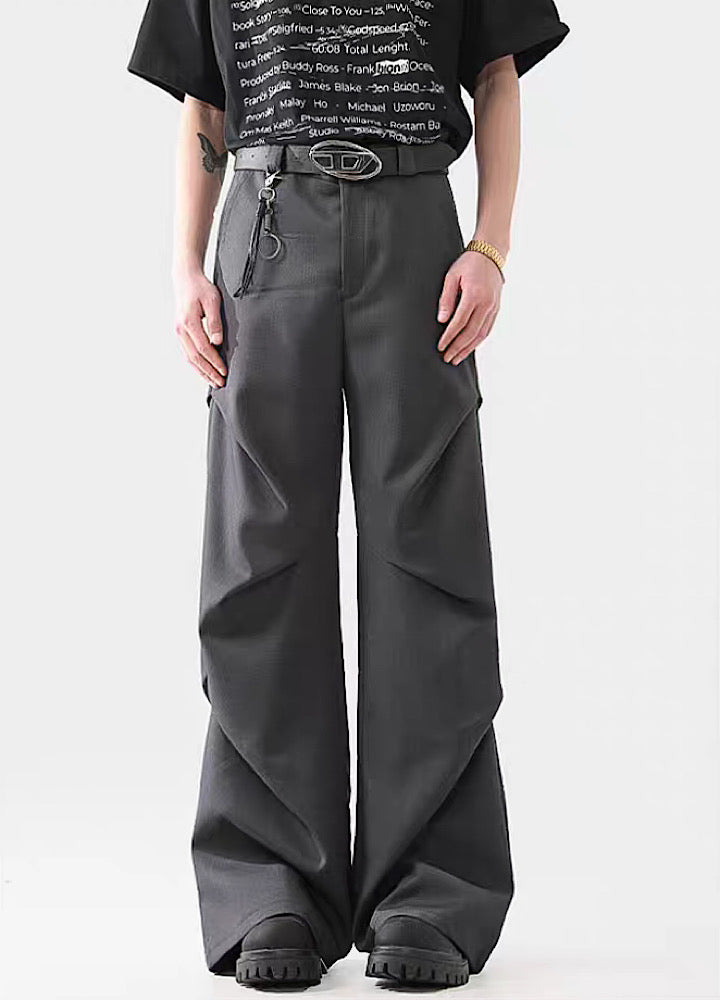 【ACRARDIC】3D silhouette design straight beautiful slacks pants  AI0001
