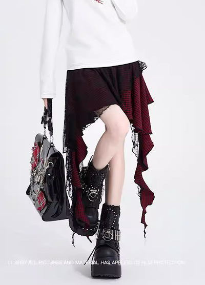 【Eleven shop97】Dress gimmick design upment skirt  ES0006