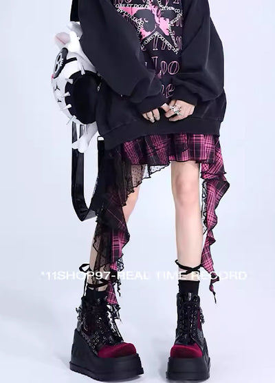 【Eleven shop97】Dress gimmick design upment skirt  ES0006