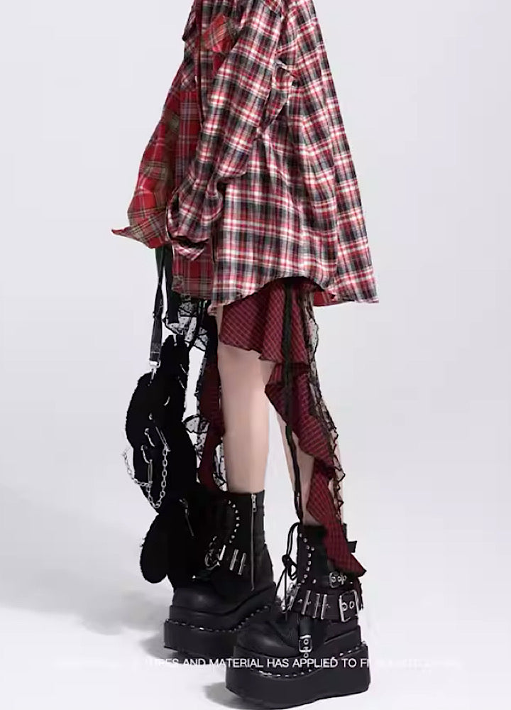 [Eleven shop97] Dress gimmick design upment skirt ES0006