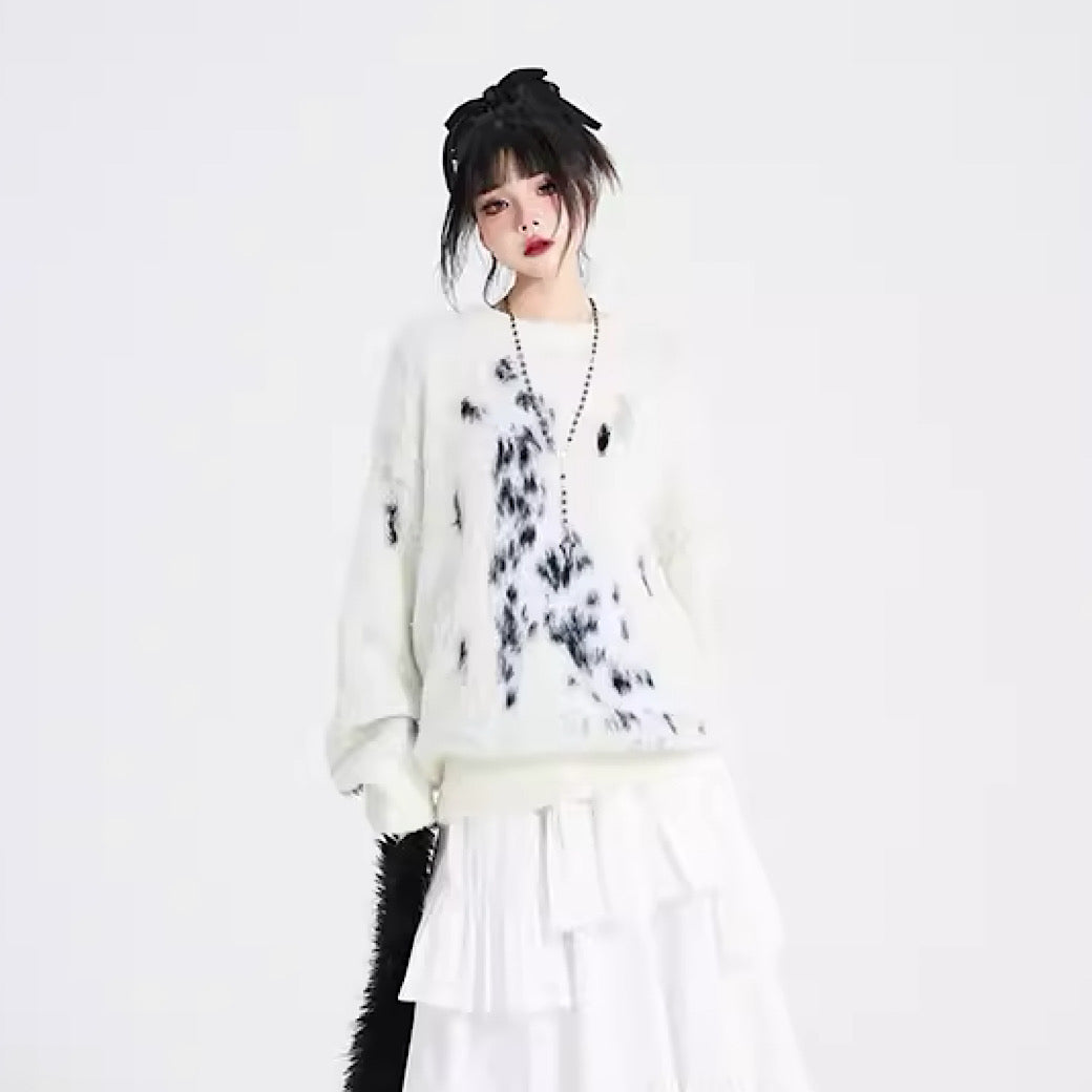[Eleven shop97] Random volume soft design knit sweater ES0009 – HI-LANDER