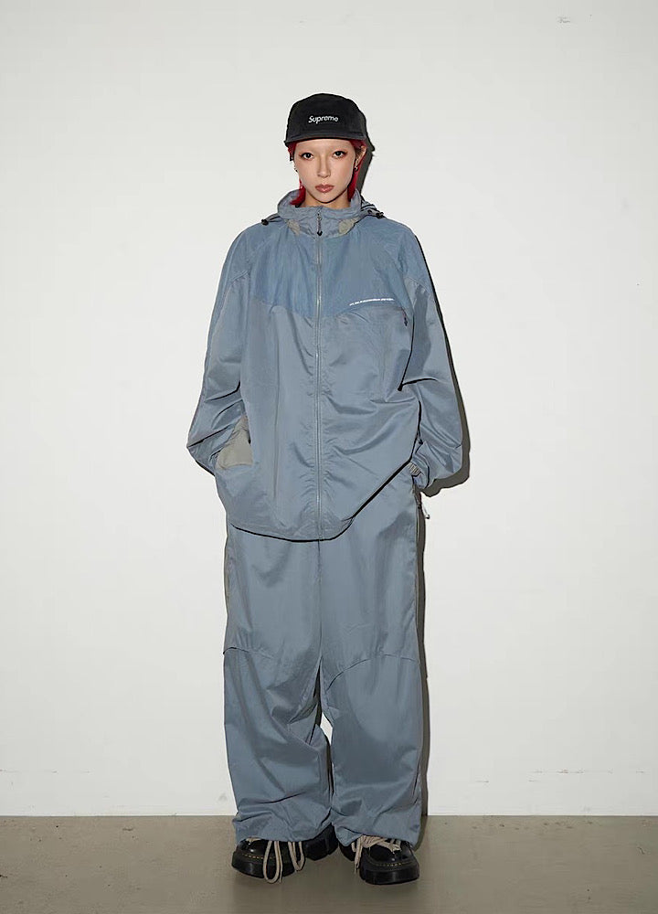 【MICHINNYON】Mountain design silhouette casual wide set up  MY0066