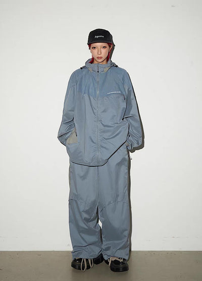 【MICHINNYON】Mountain design silhouette casual wide set up  MY0066