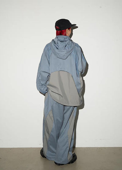 【MICHINNYON】Mountain design silhouette casual wide set up  MY0066