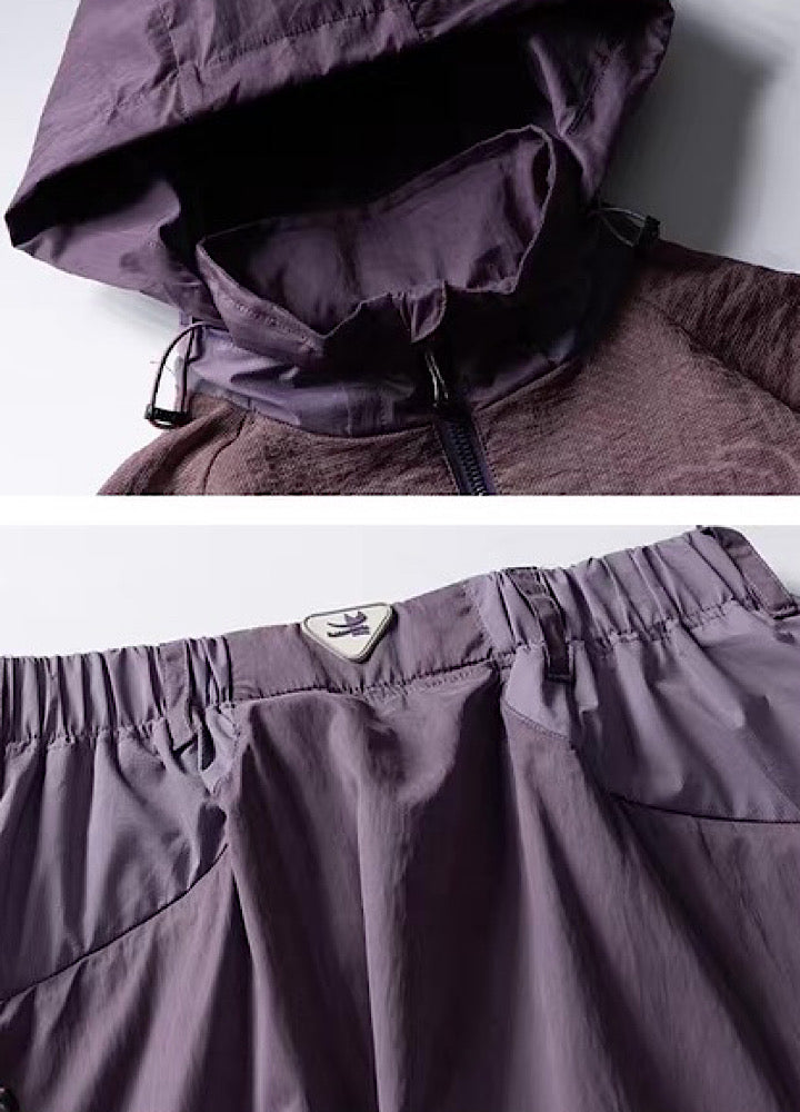 【MICHINNYON】Mountain design silhouette casual wide set up  MY0066