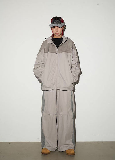 【MICHINNYON】Mountain design silhouette casual wide set up  MY0066