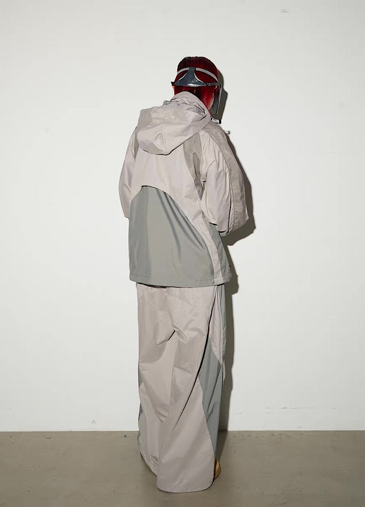 【MICHINNYON】Mountain design silhouette casual wide set up  MY0066