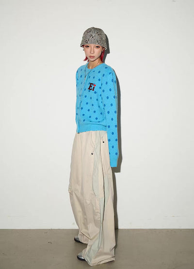 【MICHINNYON】Mountain design silhouette casual wide set up  MY0066