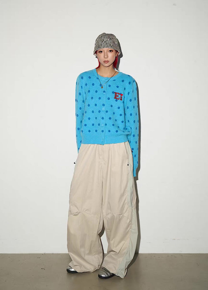 【MICHINNYON】Mountain design silhouette casual wide set up  MY0066