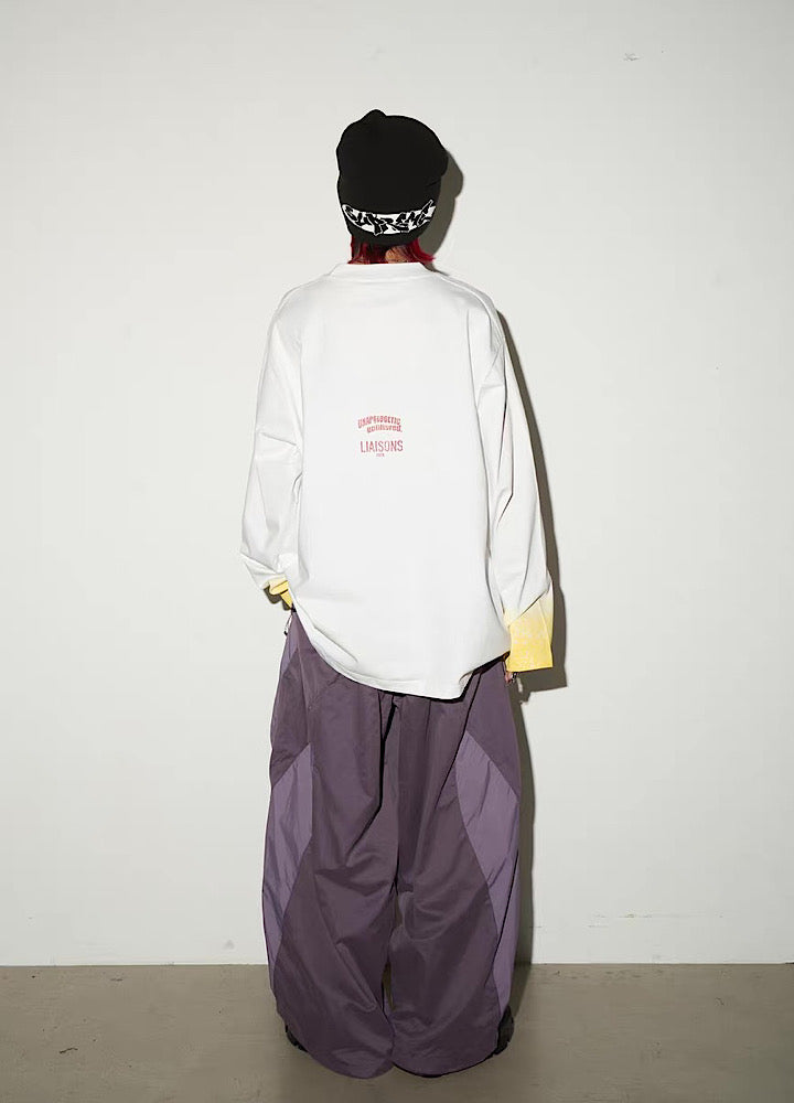 【MICHINNYON】Mountain design silhouette casual wide set up  MY0066