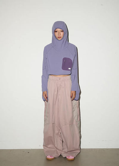 【MICHINNYON】Mountain design silhouette casual wide set up  MY0066