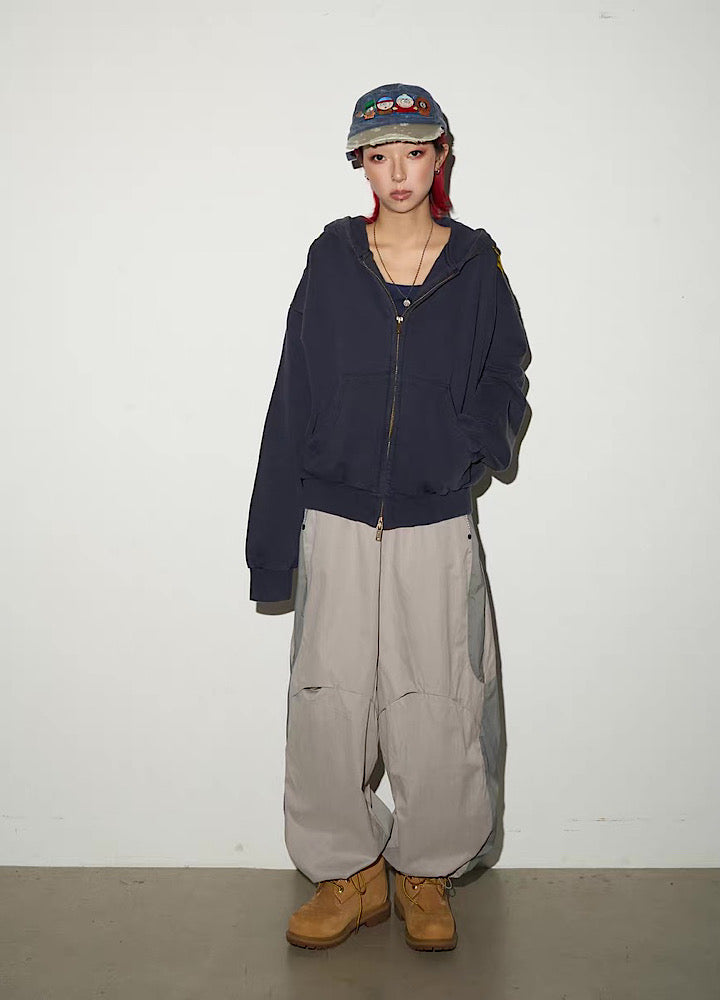 【MICHINNYON】Mountain design silhouette casual wide set up  MY0066