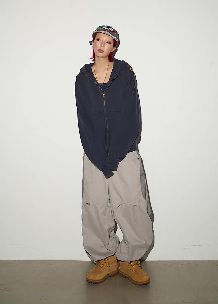 【MICHINNYON】Mountain design silhouette casual wide set up  MY0066