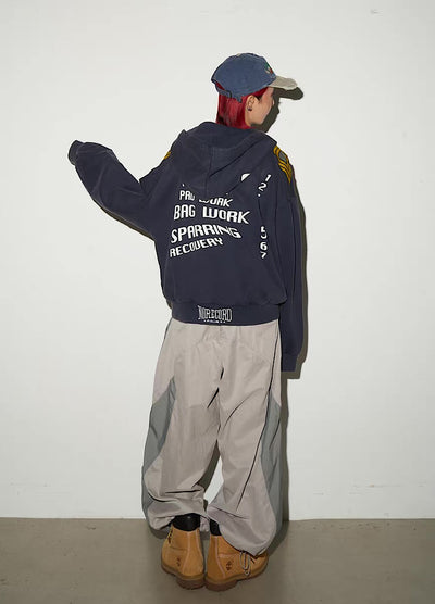 【MICHINNYON】Mountain design silhouette casual wide set up  MY0066