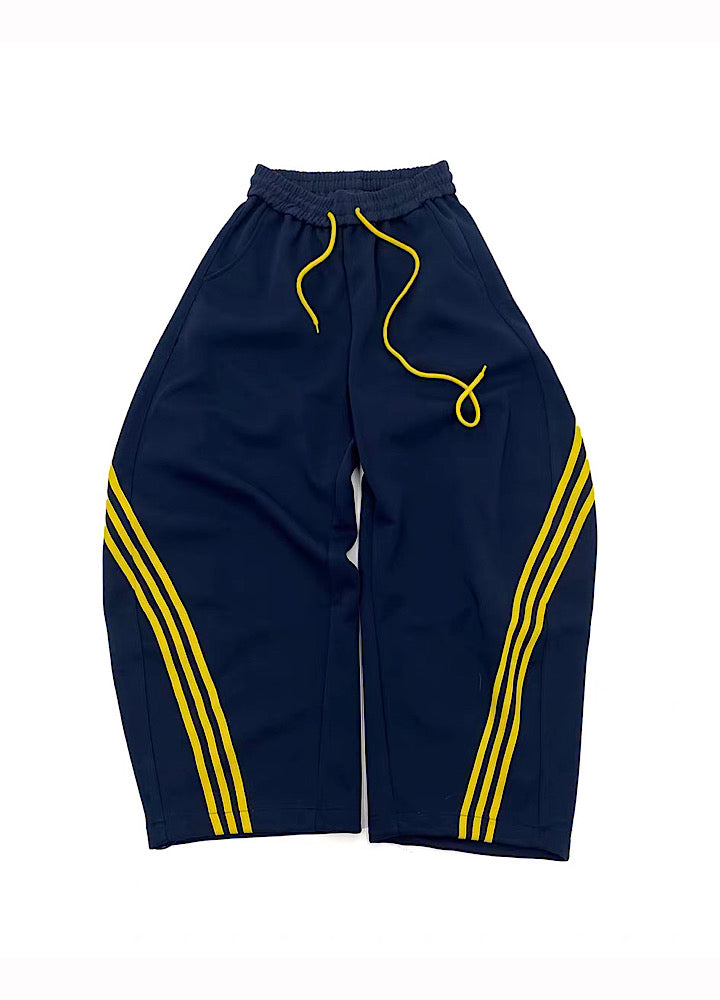 【MICHINNYON】Double-line side design wide balloon casual pants  MY0067