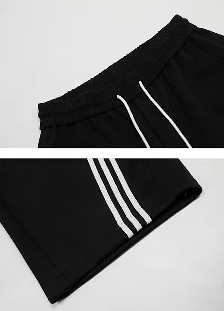 【MICHINNYON】Double-line side design wide balloon casual pants  MY0067