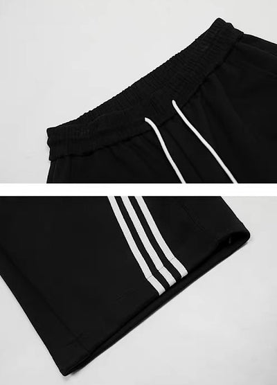 【MICHINNYON】Double-line side design wide balloon casual pants  MY0067