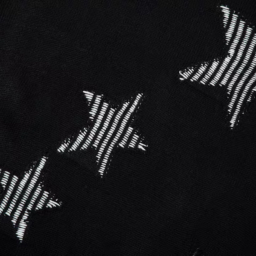 【NIHAOHAO】Layered Base Star Random Design Mid-Duty Knit Sweater  NH0228