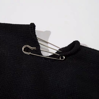 【NIHAOHAO】Layered Base Star Random Design Mid-Duty Knit Sweater  NH0228