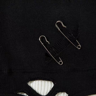 【NIHAOHAO】Layered Base Star Random Design Mid-Duty Knit Sweater  NH0228