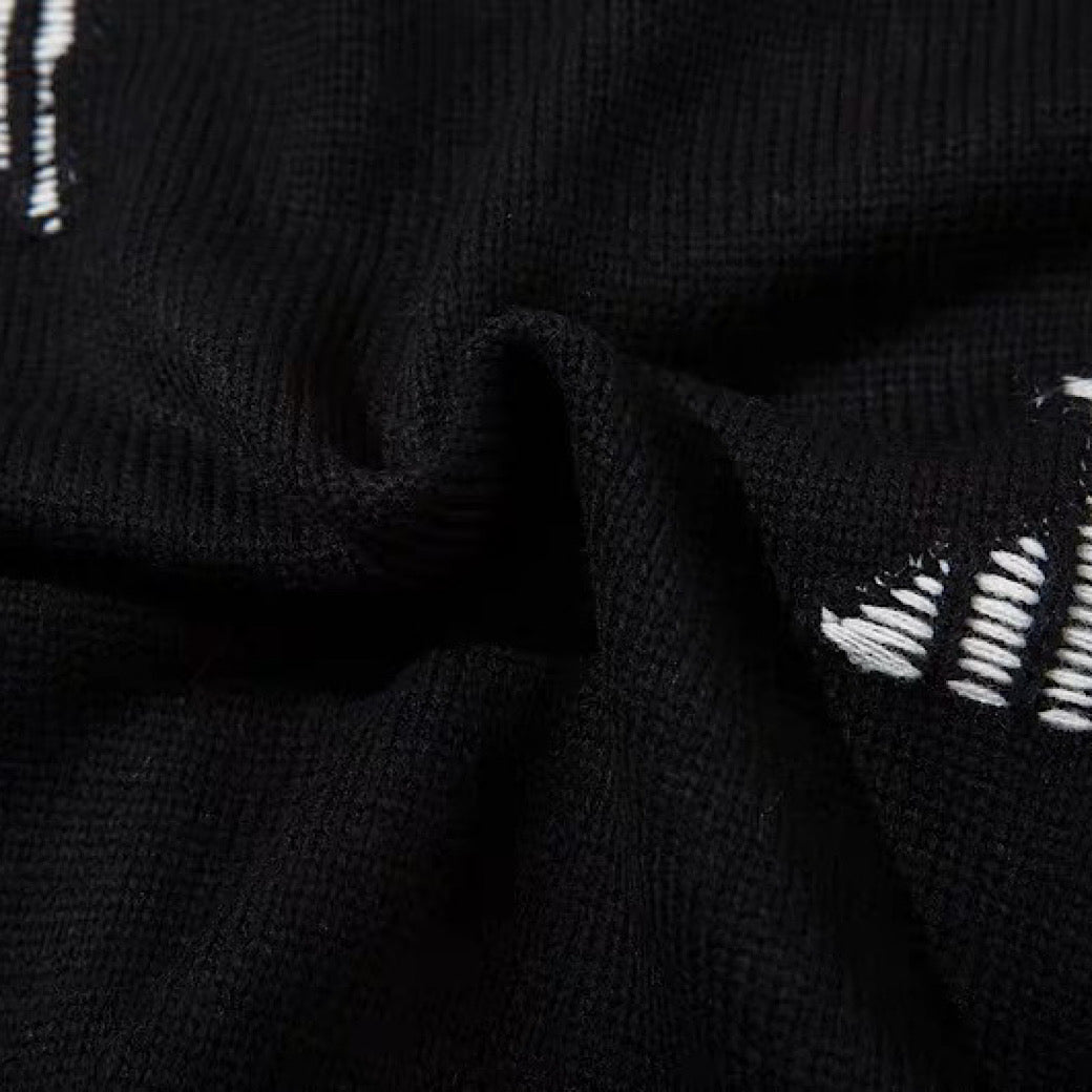 【NIHAOHAO】Layered Base Star Random Design Mid-Duty Knit Sweater  NH0228