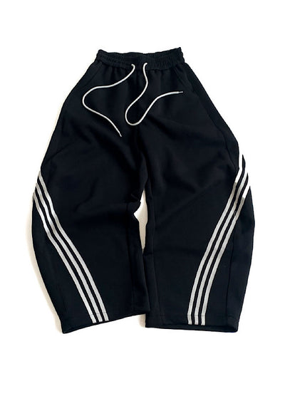 【MICHINNYON】Double-line side design wide balloon casual pants  MY0067
