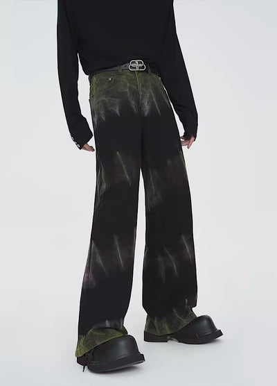 【Sharp Mode】Dirty design washed vintage slim denim SM0005