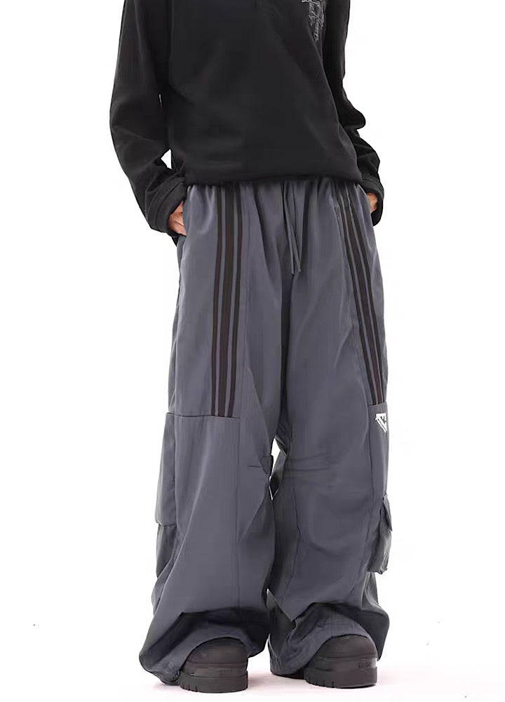 [BTSG] Multi-turn overline sporty wide pants BS0004