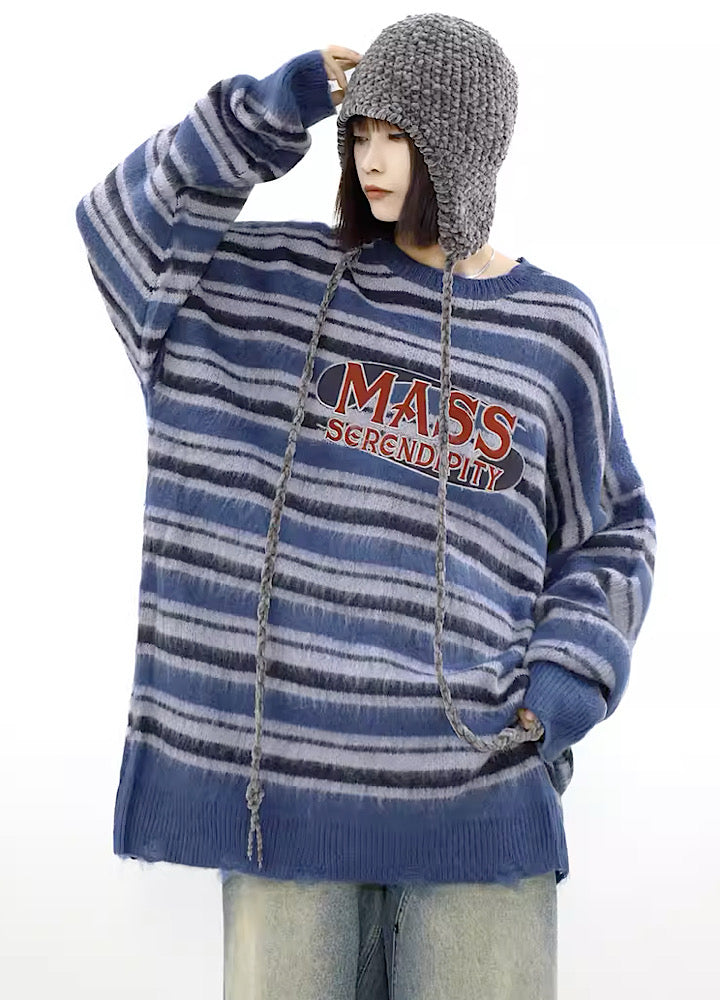 【MR nearly】Wide over silhouette pastel color knit  MR0045