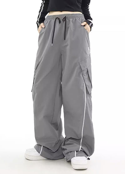 【MR nearly】Casual sporty design side line pants  MR0046