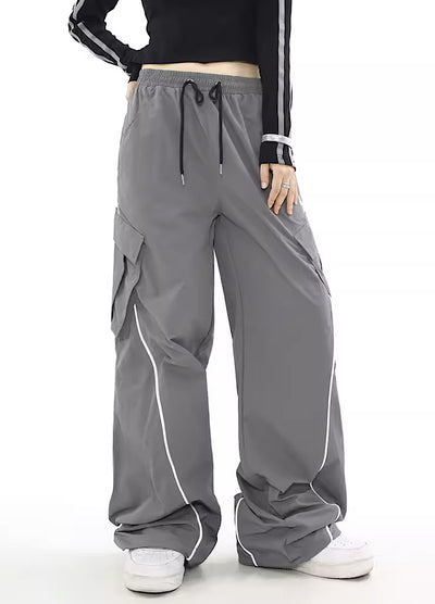 【MR nearly】Casual sporty design side line pants MR0046