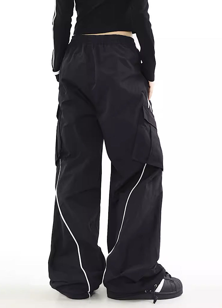 【MR nearly】Casual sporty design side line pants MR0046