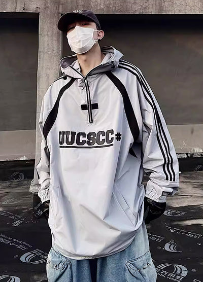 【UUCSCC】Sporty all over casual jacket outerwear  US0050