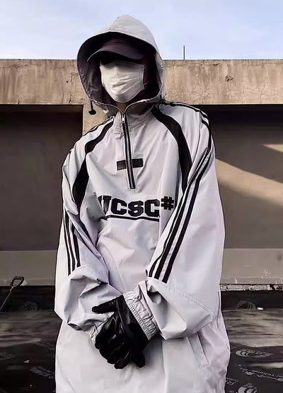 【UUCSCC】Sporty all over casual jacket outerwear  US0050