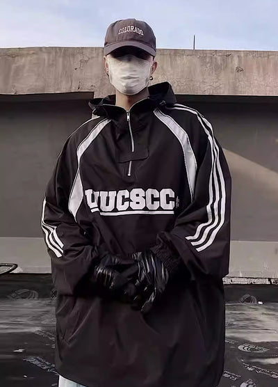 【UUCSCC】Sporty all over casual jacket outerwear  US0050