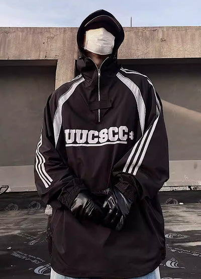 【UUCSCC】Sporty all over casual jacket outerwear  US0050