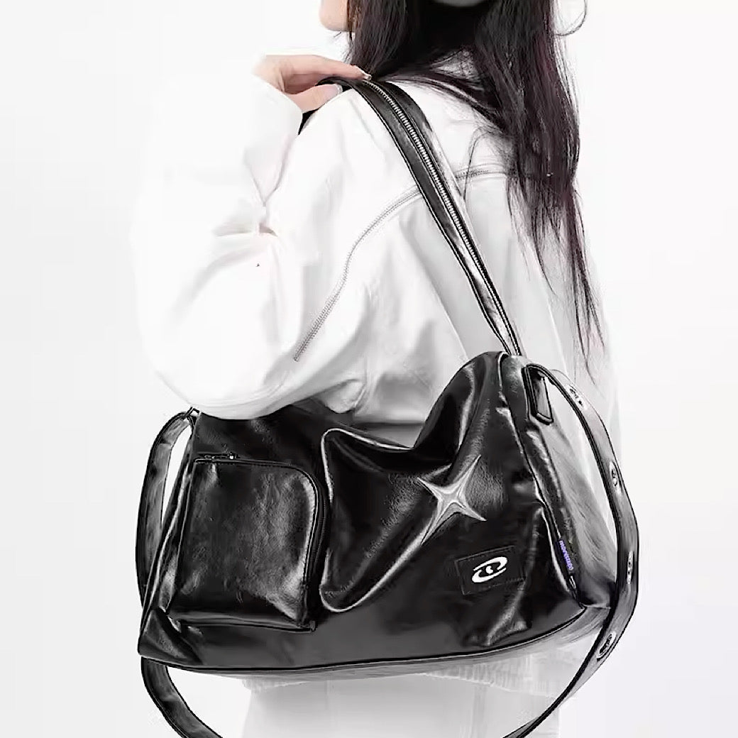 [10/9 new item] Cross attachment style leather shoulder bag HL2974