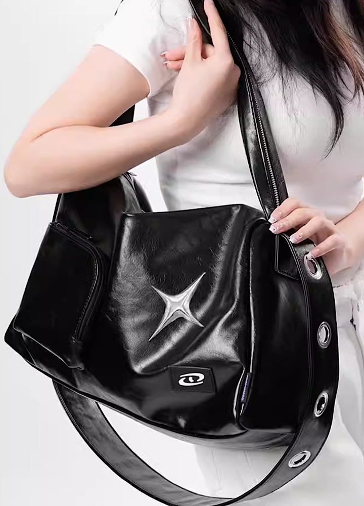 [10/9 new item] Cross attachment style leather shoulder bag HL2974