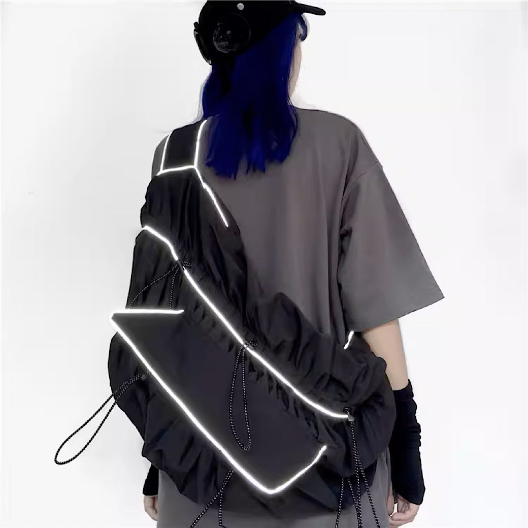 【10/9新作】3D glittering line casual carrying bag  HL2976