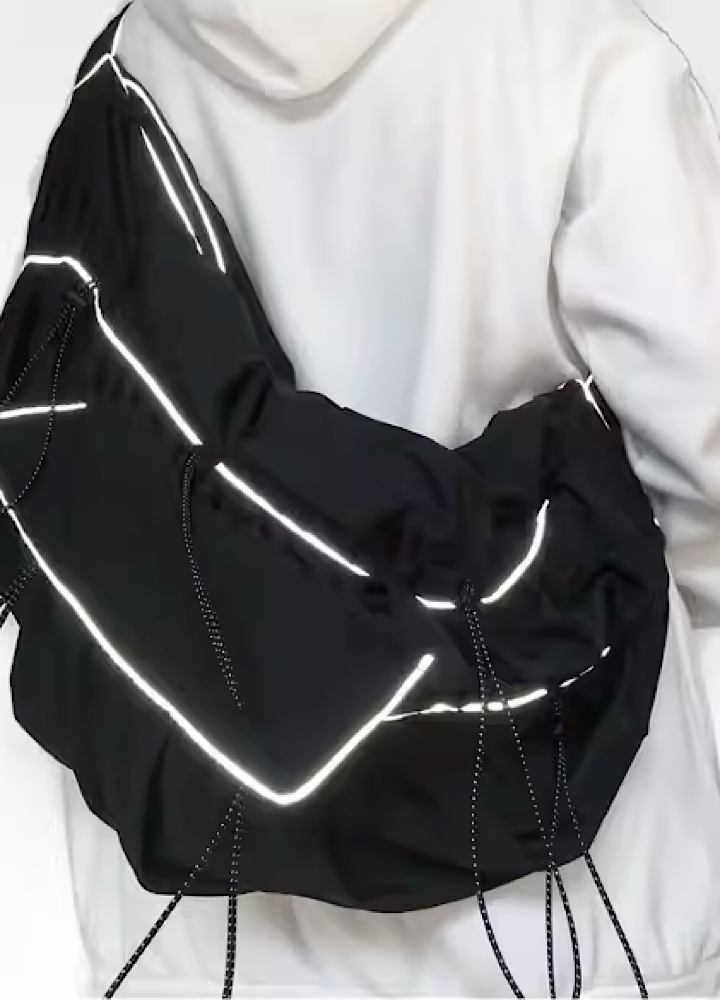 【10/9新作】3D glittering line casual carrying bag  HL2976