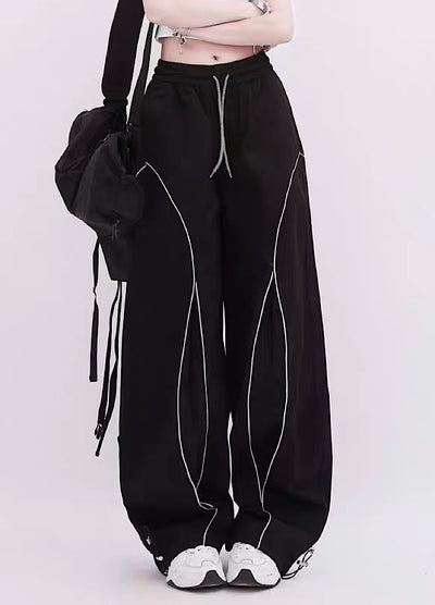 [Rayohopp] Overall sharp line design simple balloon pants RH0091 
