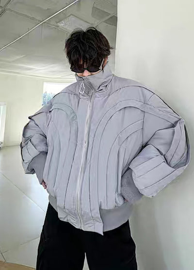 [Mr.city] Aglide full design gimmick down silhouette outerwear MC0027