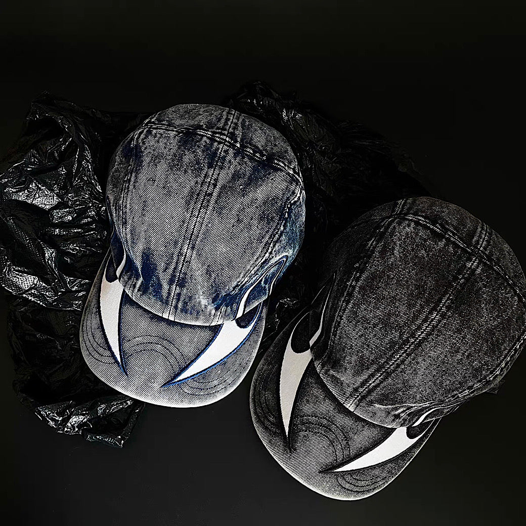 【8/8新作】Double slide design denim style cap  HL3175