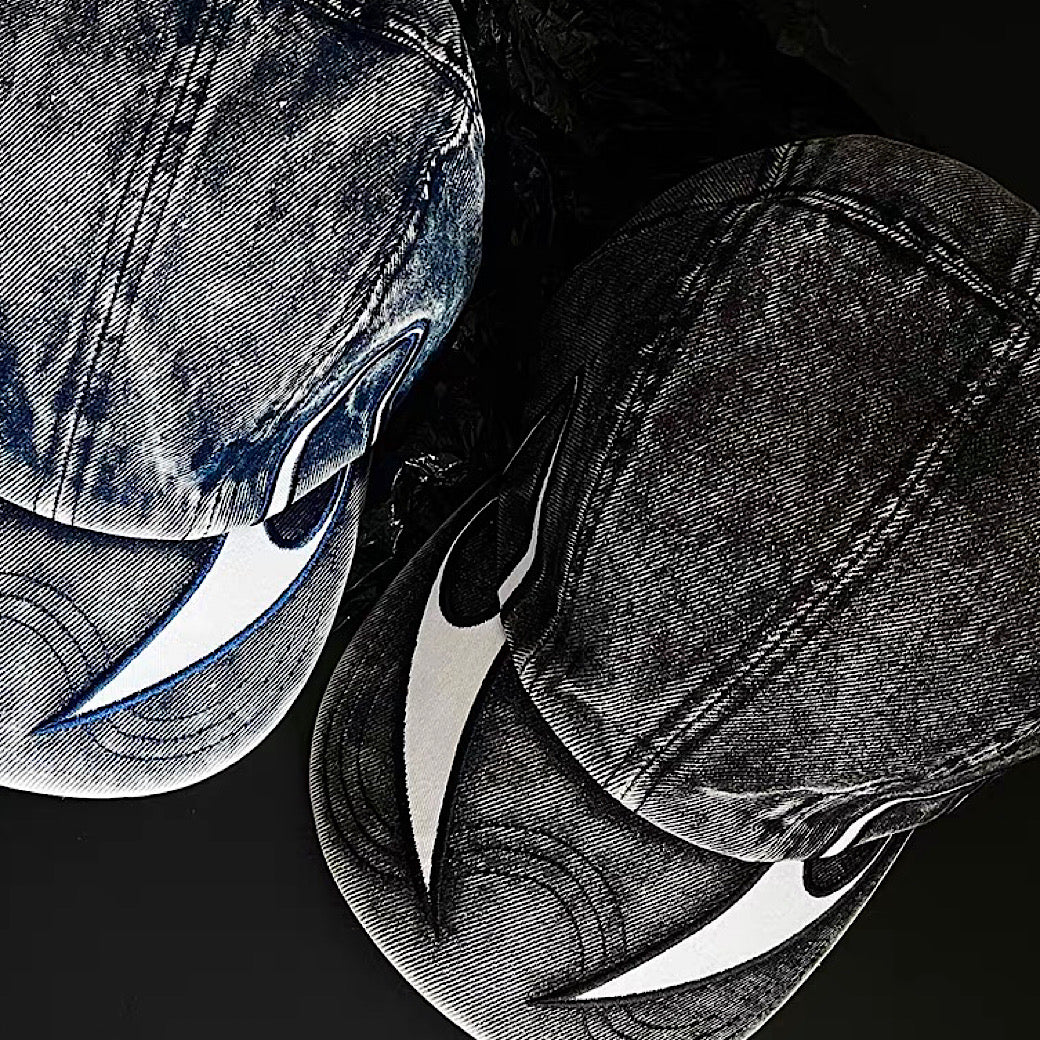 【8/8新作】Double slide design denim style cap  HL3175