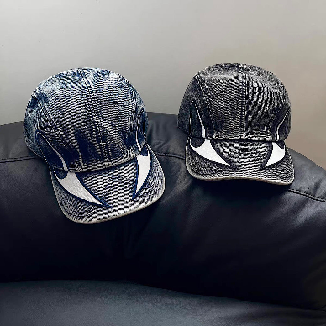【8/8新作】Double slide design denim style cap  HL3175